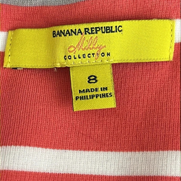 Banana Republic x Milly Collection Striped Fit & Flare Dress - Size 8 - Picture 6 of 8